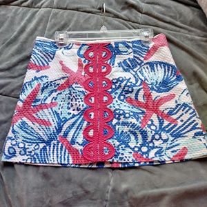 Lilly pulitzer she she shells skirt